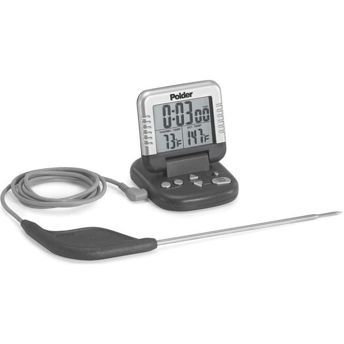 Polder Digital InOven Thermometer And Timer Woolworths