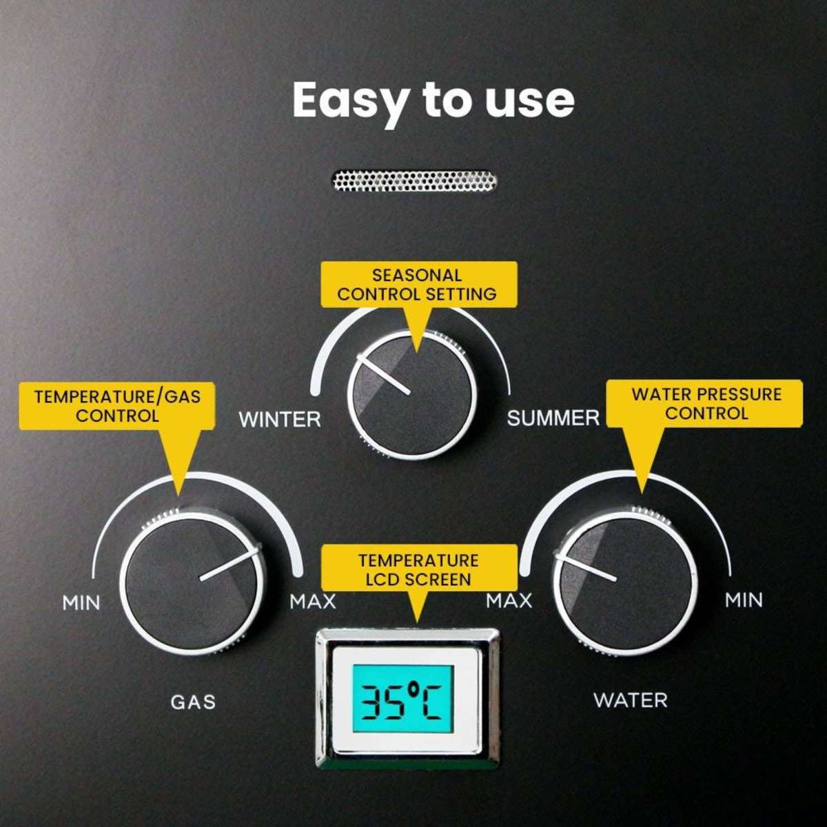 Thermomate Portable Gas Outdoor Camping Hot Water Heater System, with 12V Pump, Shower Head