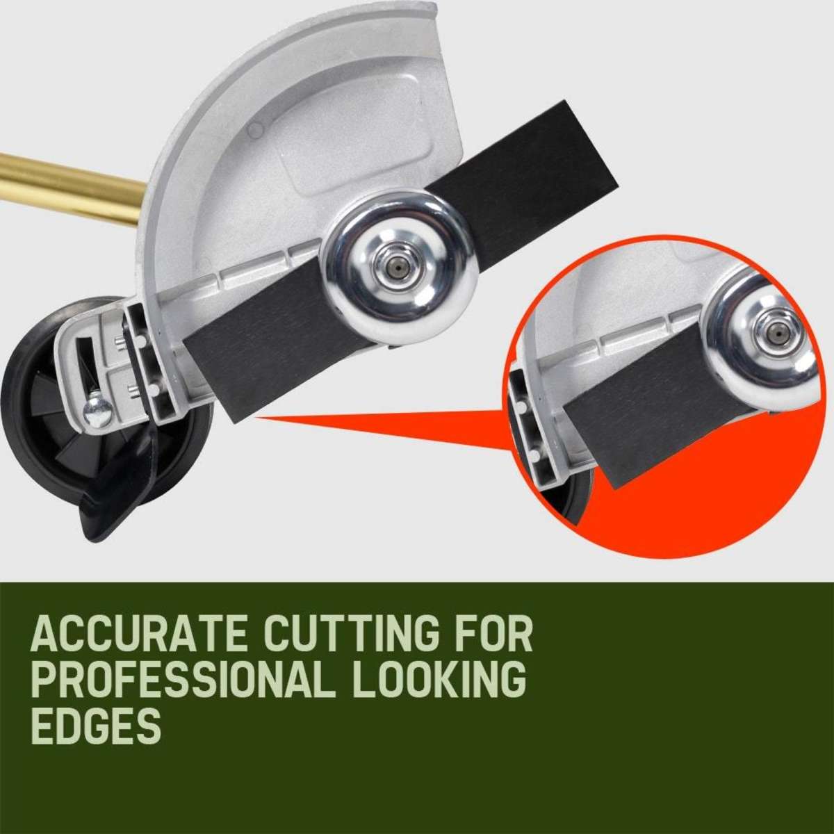 BaumrAG Grass Edger Attachment Pole Garden Trimmer Brushcutter Lawn