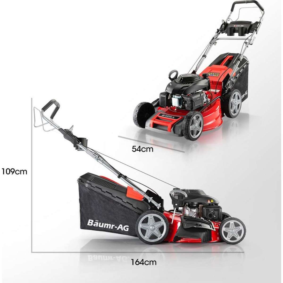 BaumrAG 220cc Lawn Mower 4Stroke 20 Inch Petrol Lawnmower 4in1 SelfPropelled Push Woolworths