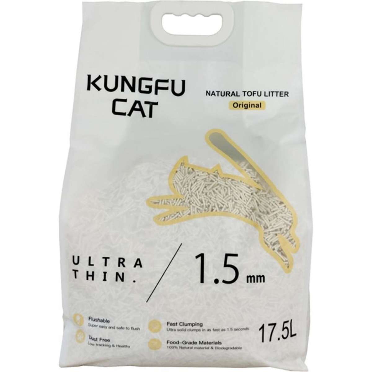 Kung Fu Cat 1.5mm Very Fine Cat Litter Original 6kg X 1pack Woolworths