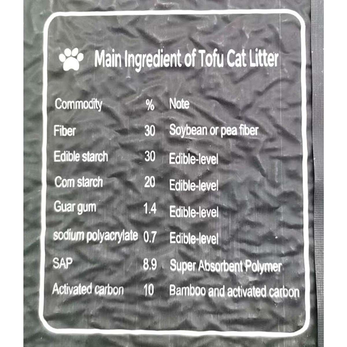 Paw & Tidy Tofu Cat Litter Activated Charcoal Flavor 6L 2.5kg X 3Pack