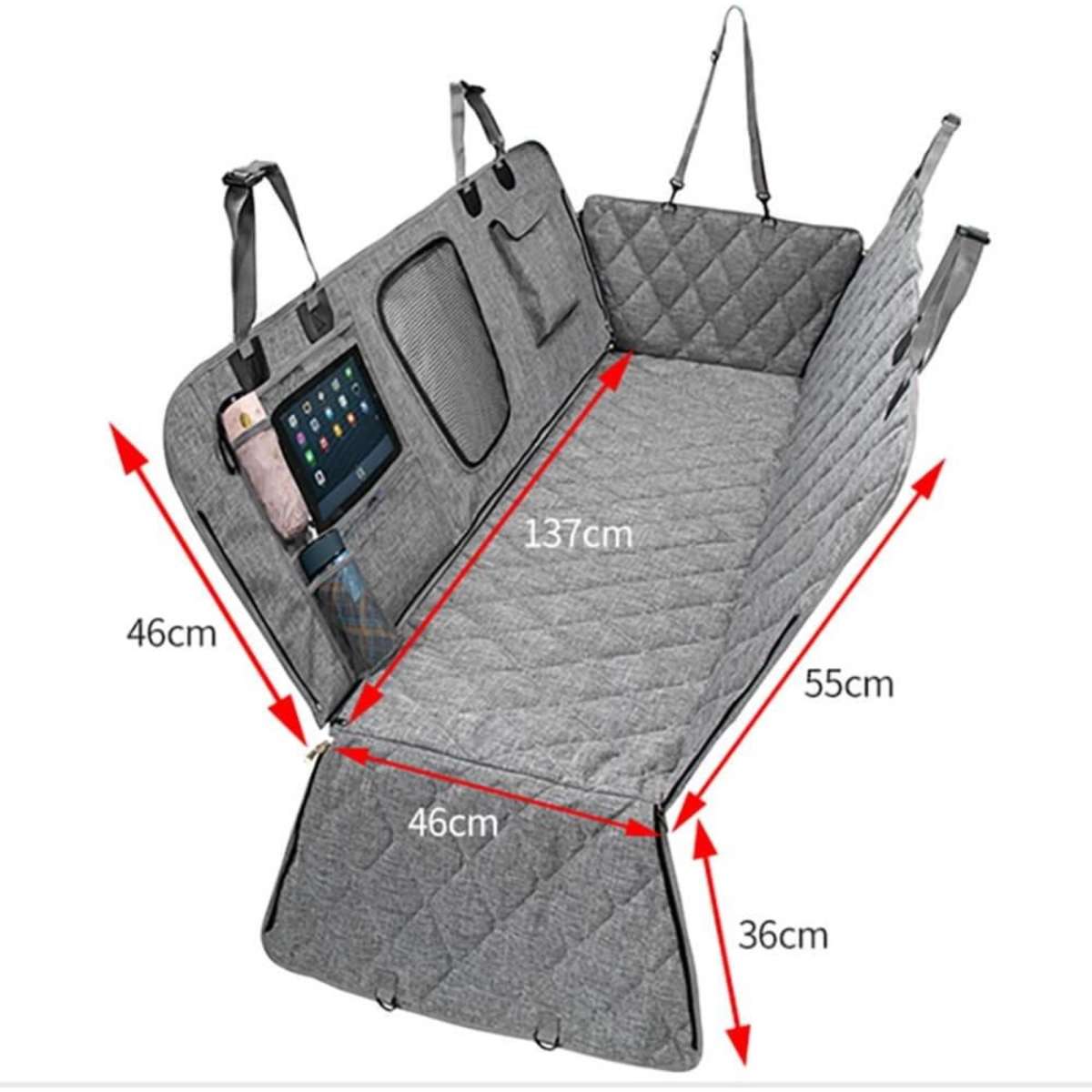 Aussie Land Waterproof Heavy Duty Pet Car Seat Cover Hammock Style