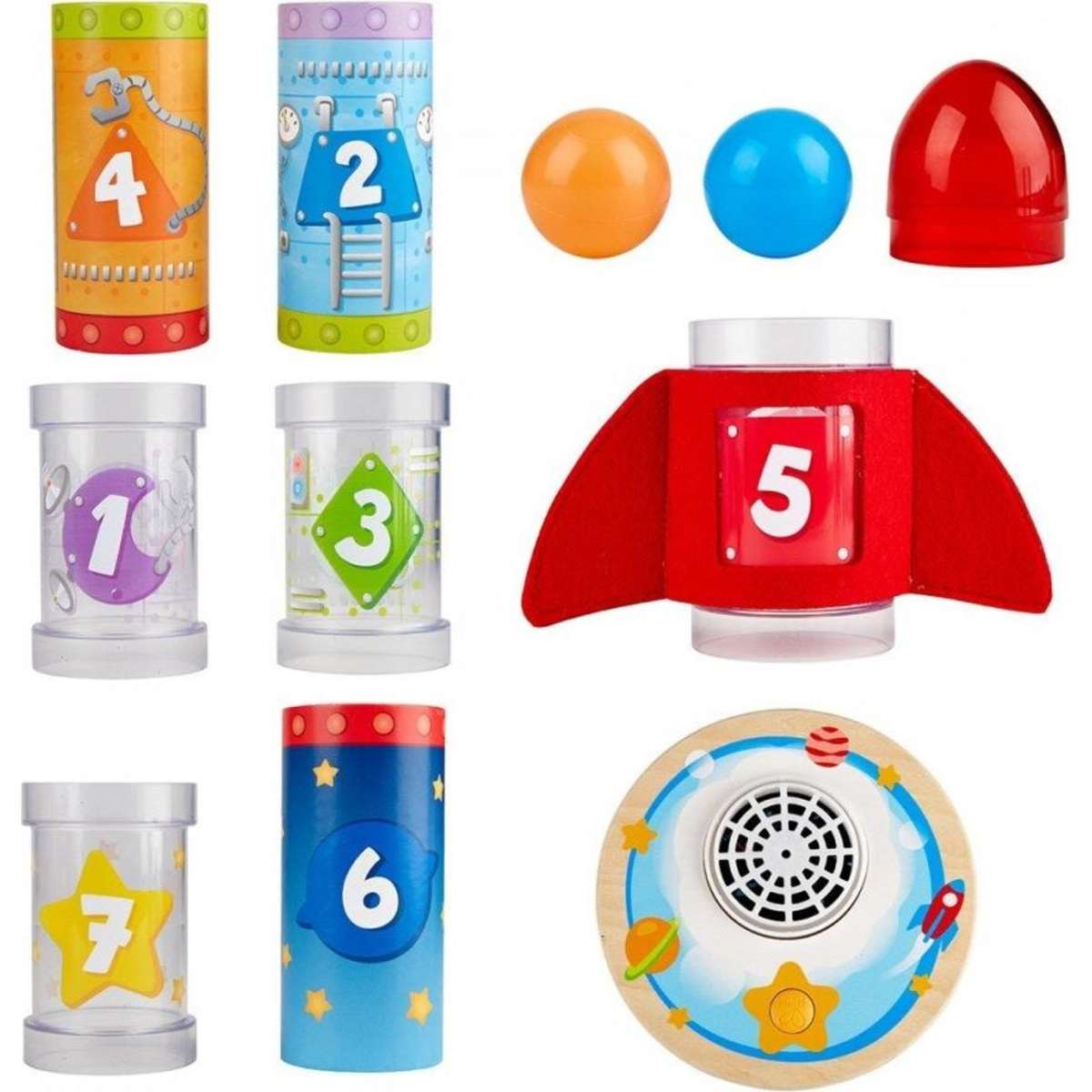 Hape Rocket Ball Air Stacker Kids/Toddler Play Toy 24m+ | Woolworths