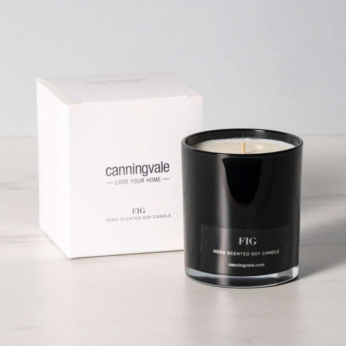 Canningvale Nero Medium Scented Soy Wax Candle Fig 9cm Woolworths