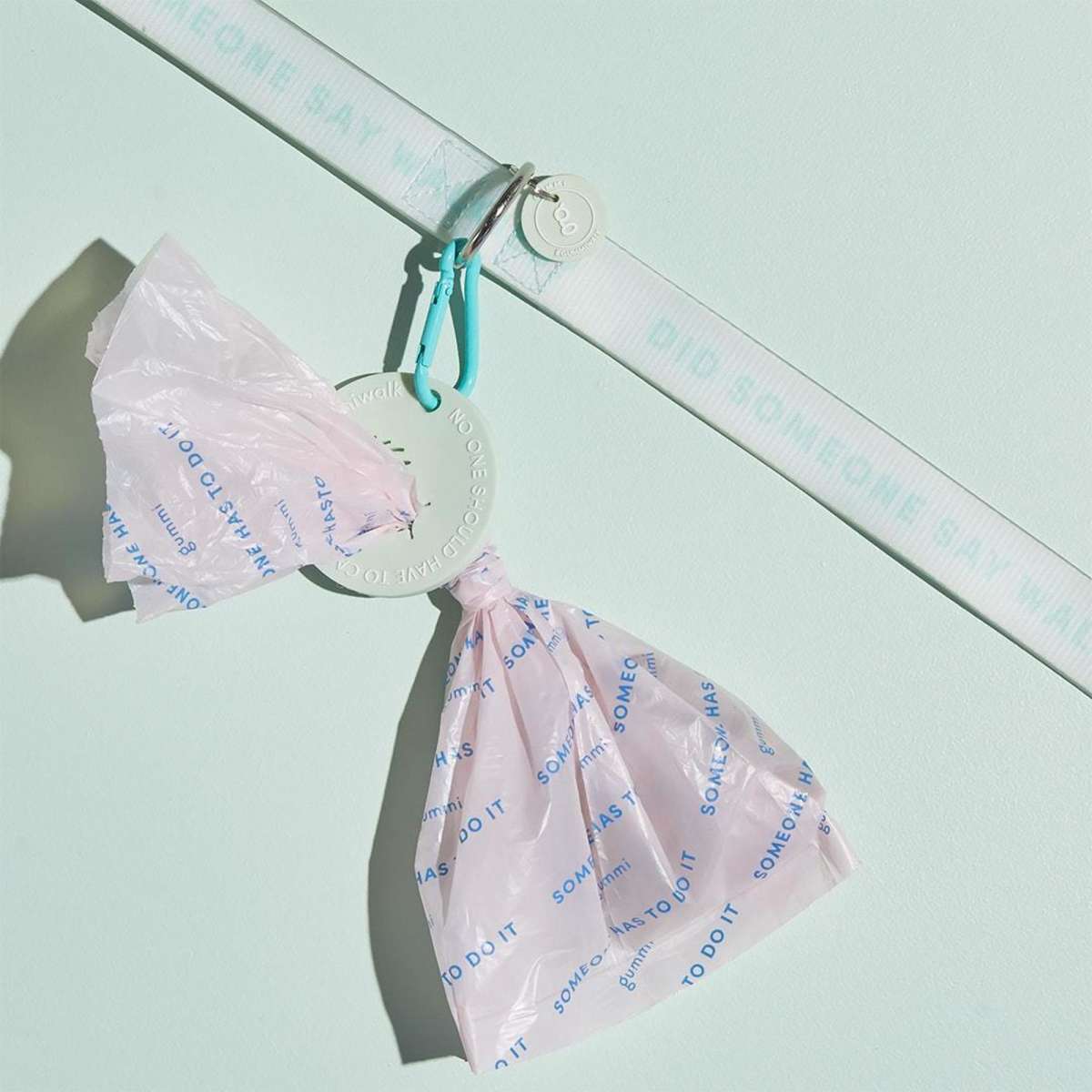 Gummi Dog Poo Bag Clip/Holder Carrier Storage Mint 2PK Woolworths