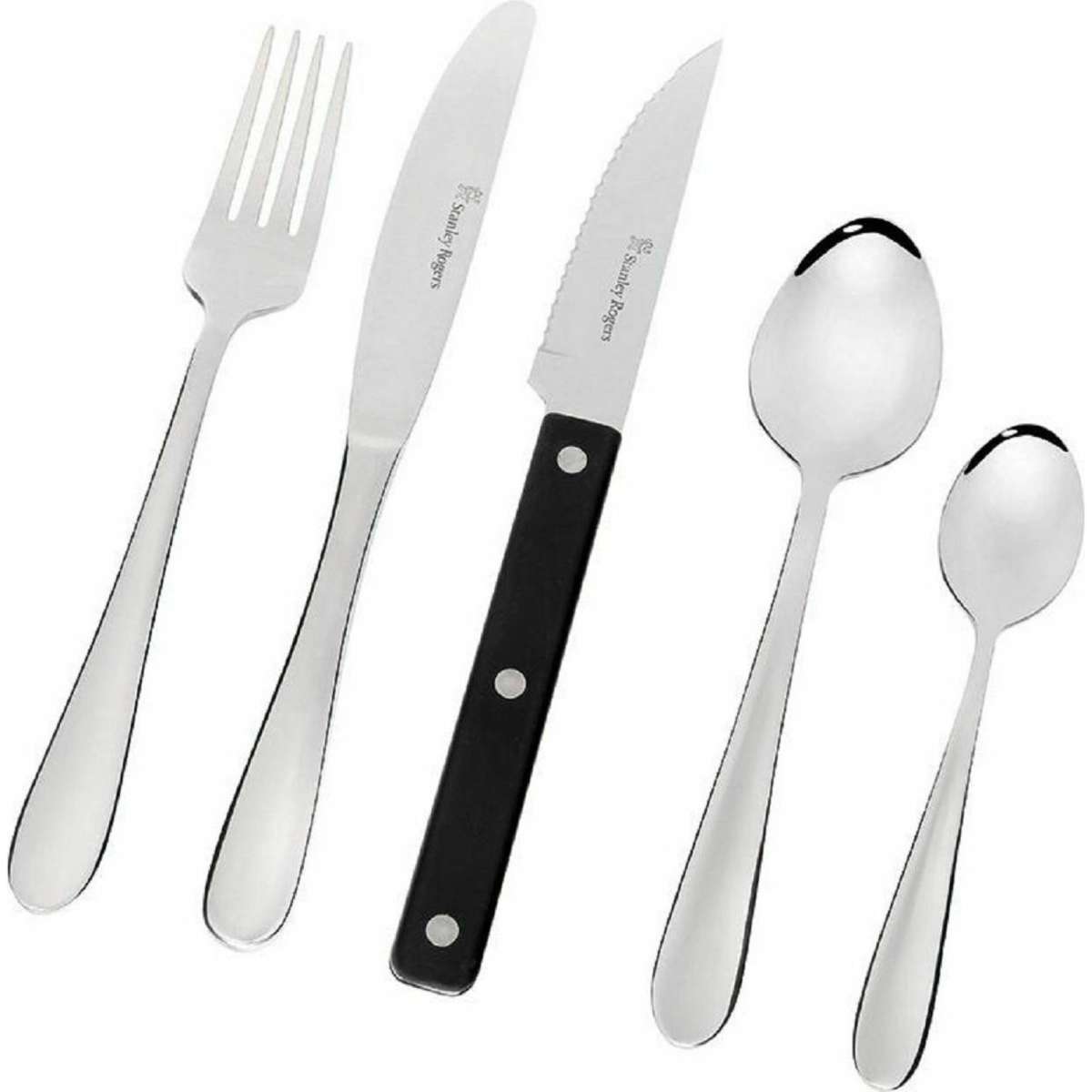 Stanley Rogers 50 Piece Albany Cutlery Set With Steak Knives | 50Pc ...