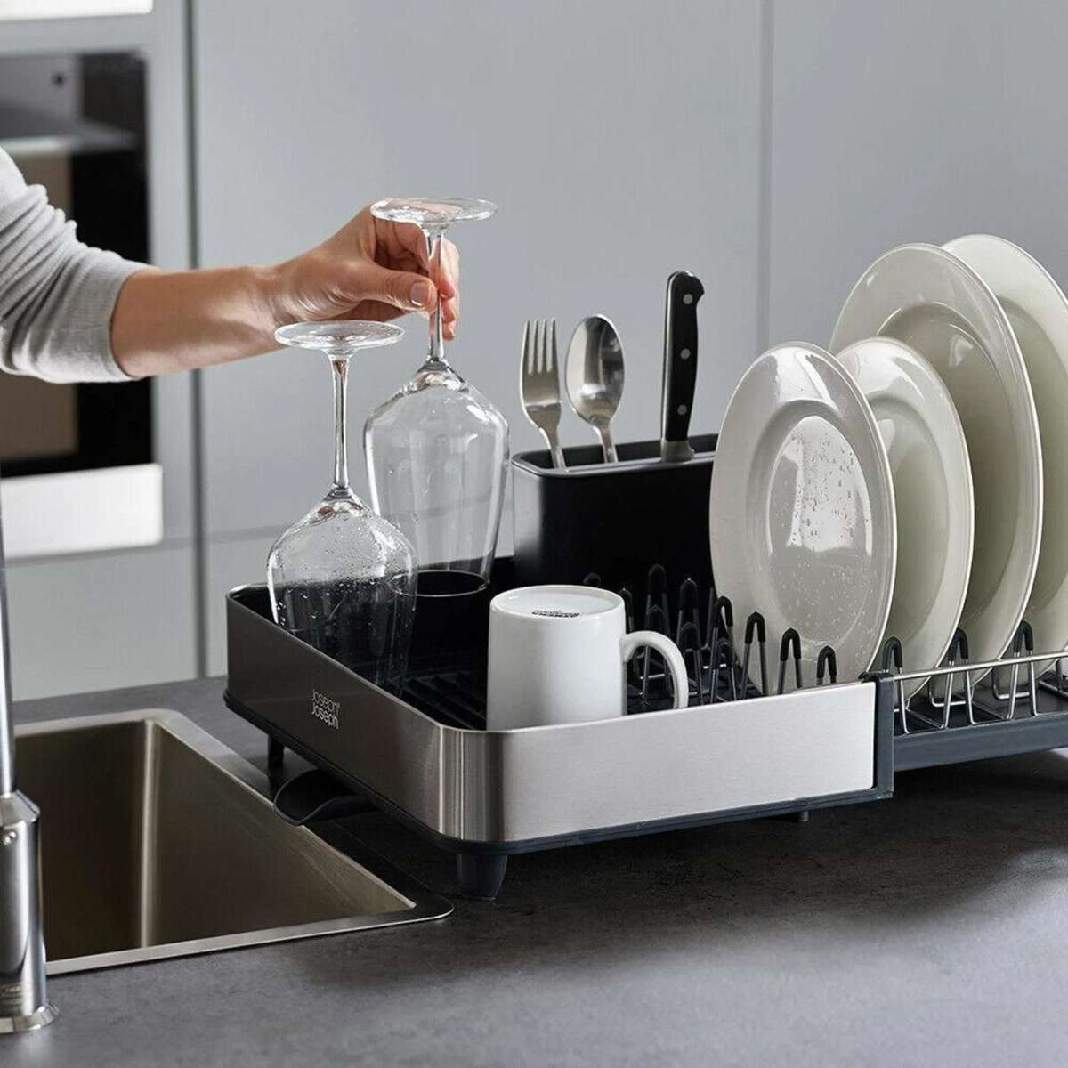 Extend Steel Expandable Dish Rack