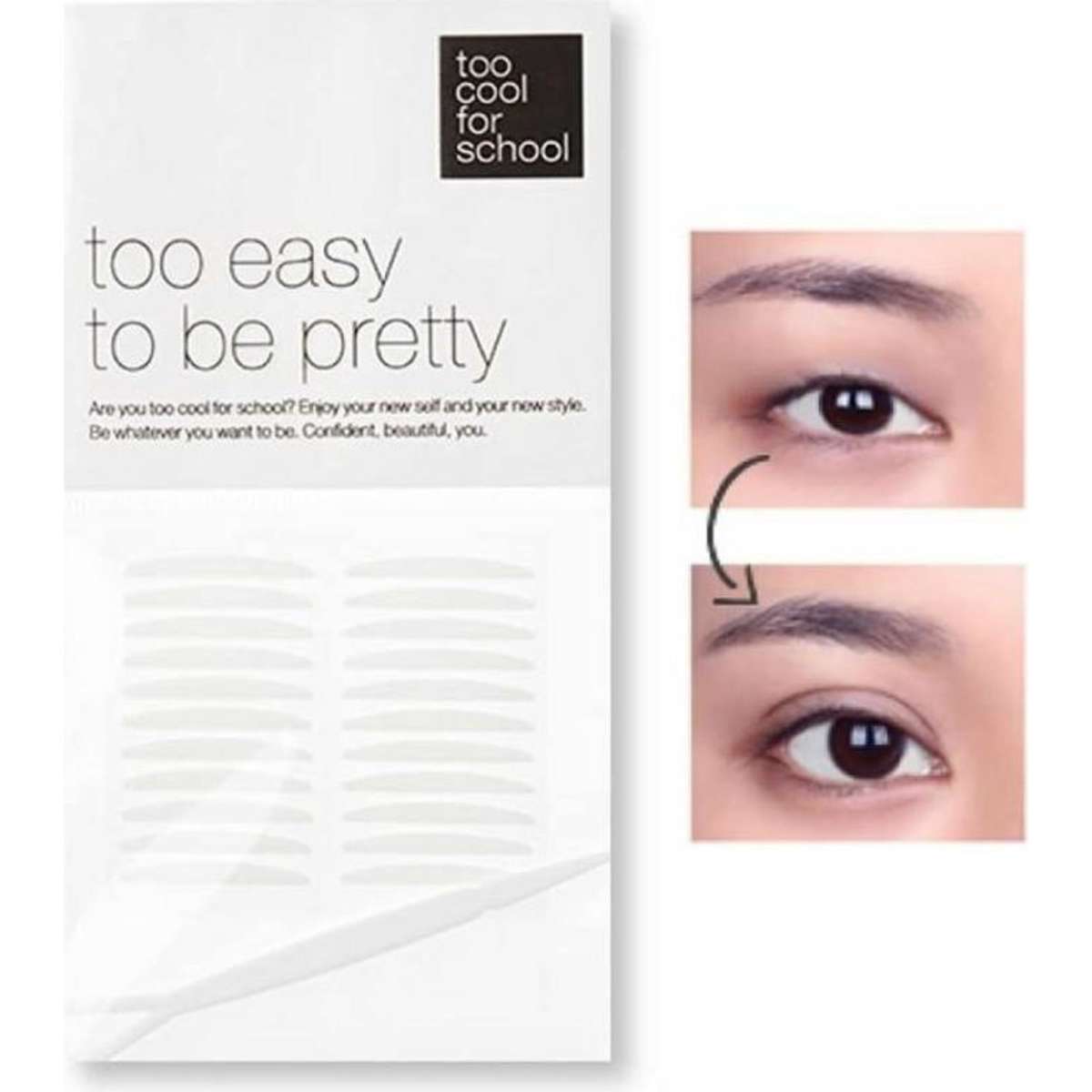 Too Cool For School Doublesided Double Eyelid Tape (22 Pairs) Woolworths