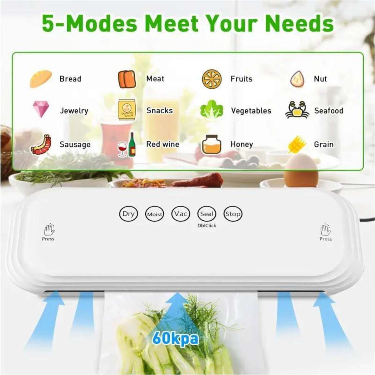 Advwin Vacuum Sealer Machine Automatic Sealing Woolworths