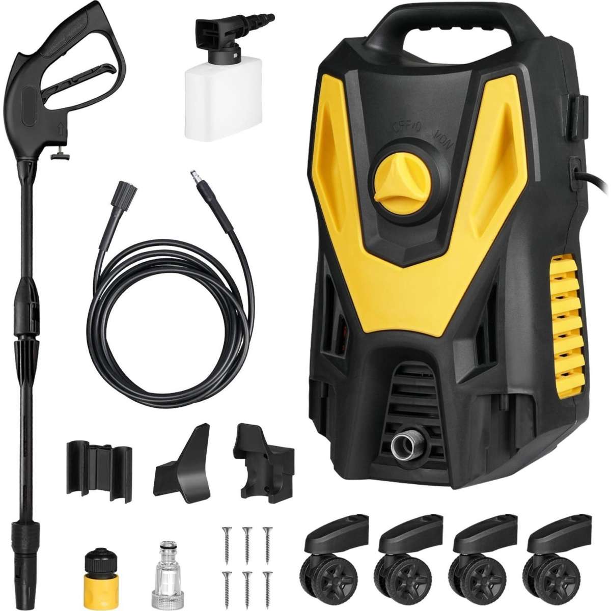 Advwin Electric High Power Pressure Washer Cleaner Machine With Big Wheels Woolworths