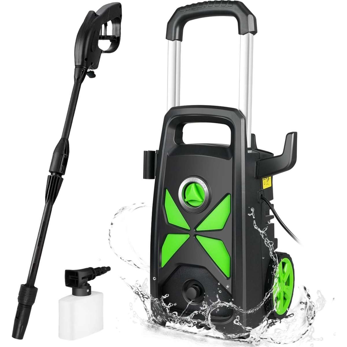 ADVWIN 3000Psi 1700W Electric Power Pressure Washer Detachable Soap ...