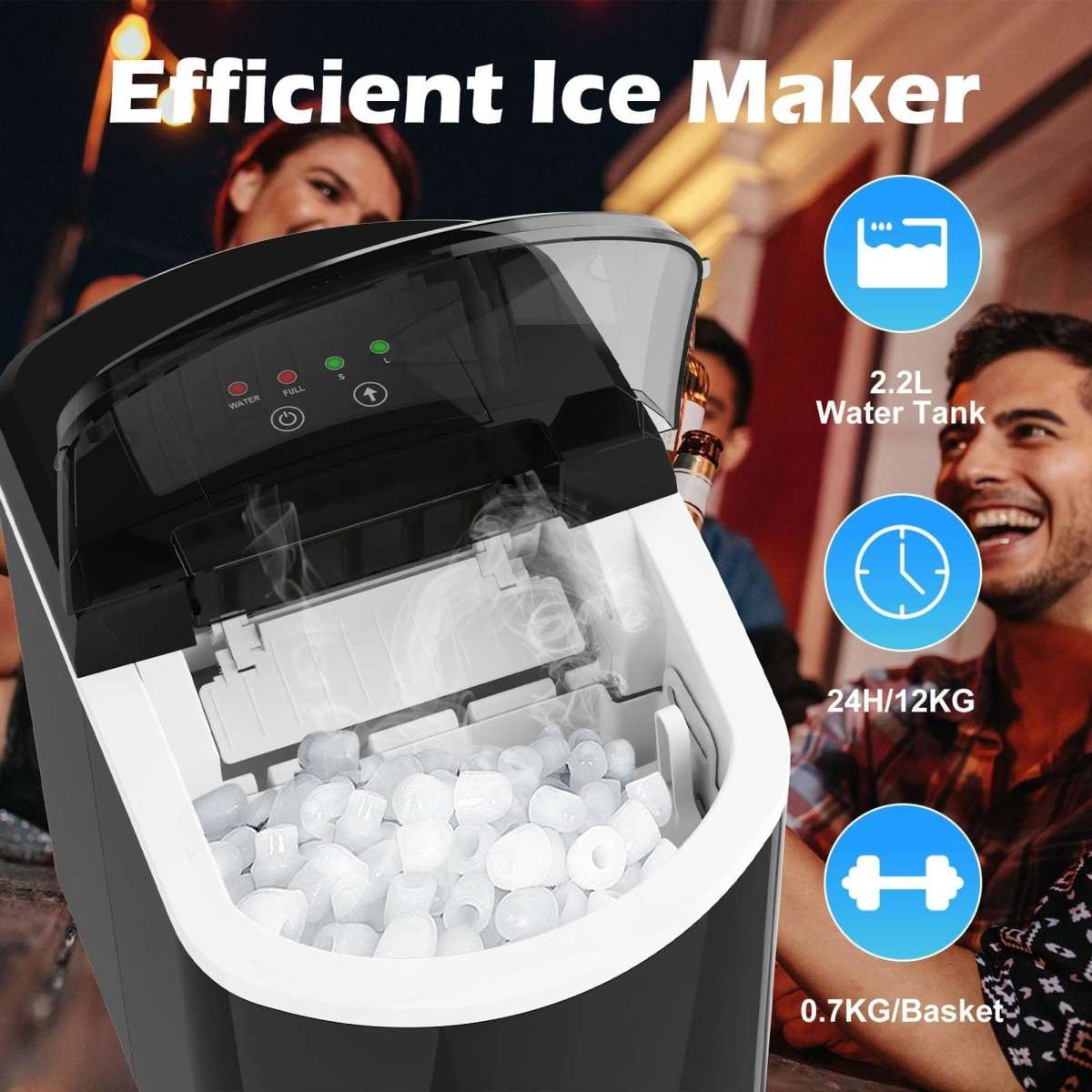 Advwin 2.2L Ice Maker Countertop | Woolworths