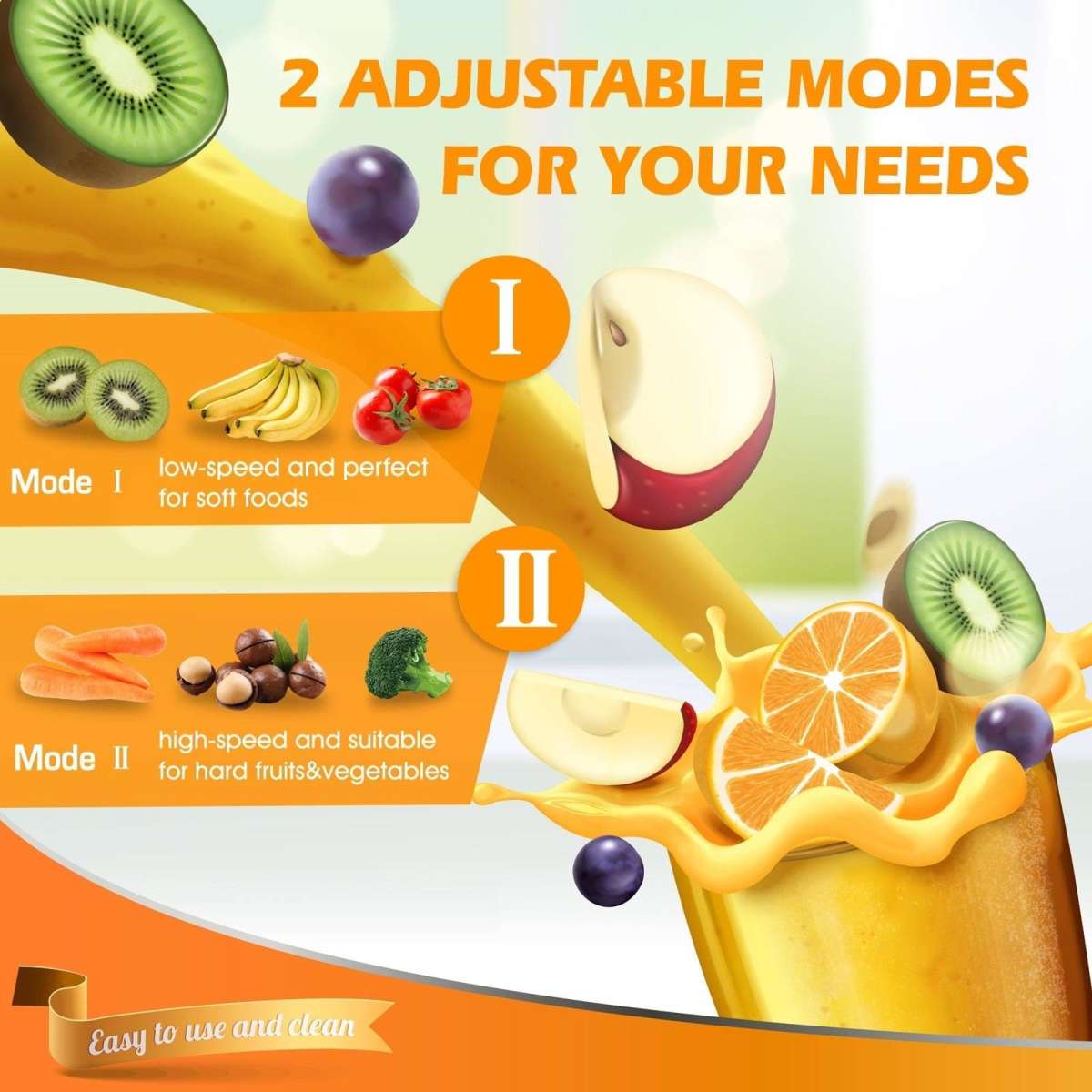 Advwin Electric Slow Juicer Stainless Steel Cold Press Juicer Fruits Juicer Woolworths