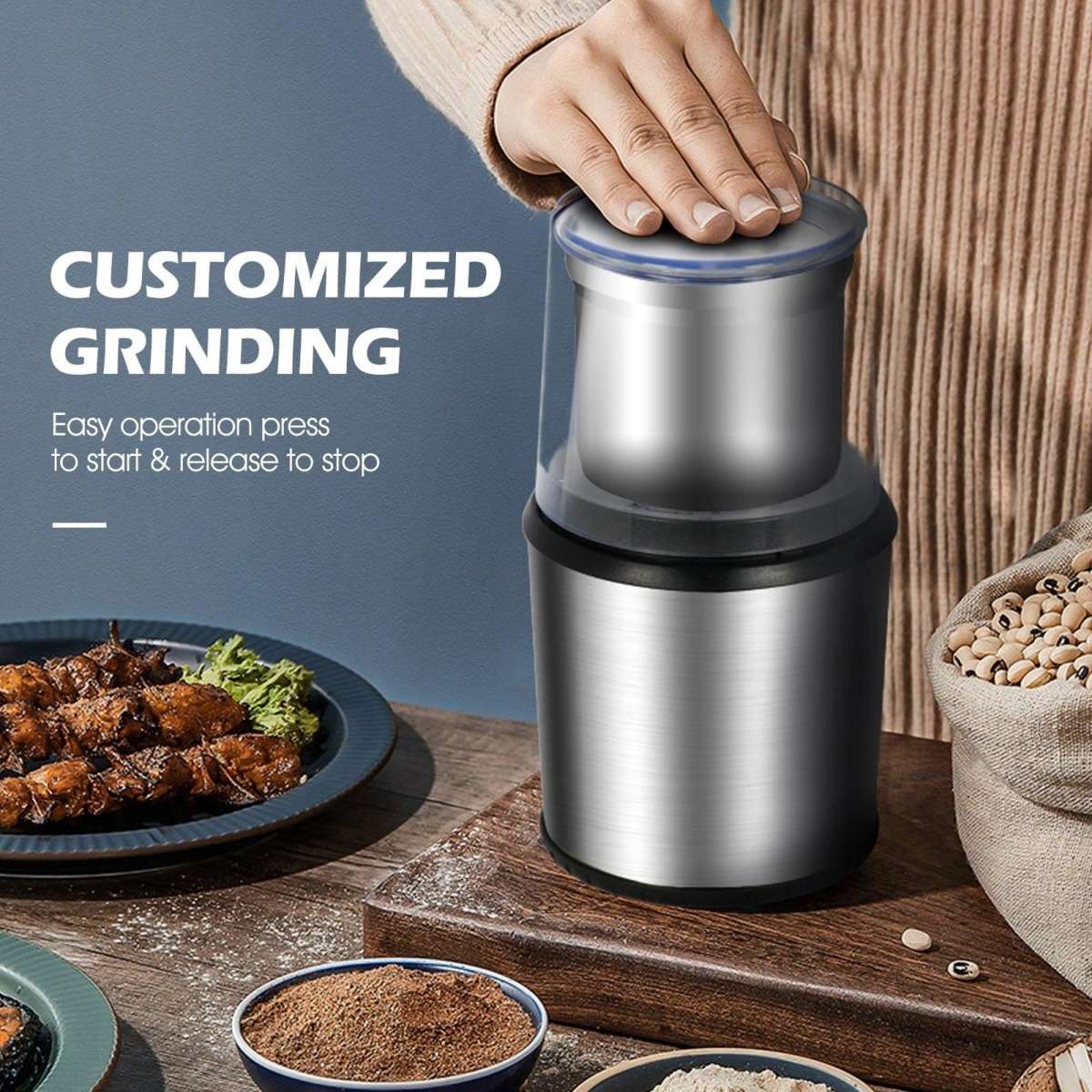 Advwin 200W Electric Coffee Spice Grinder Woolworths