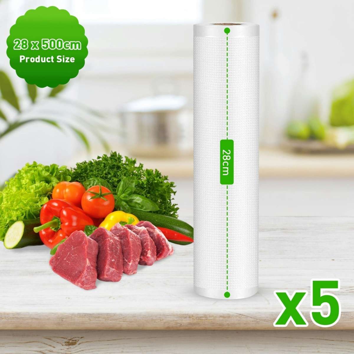 Advwin Vacuum Sealer Bags 5 Rolls Woolworths