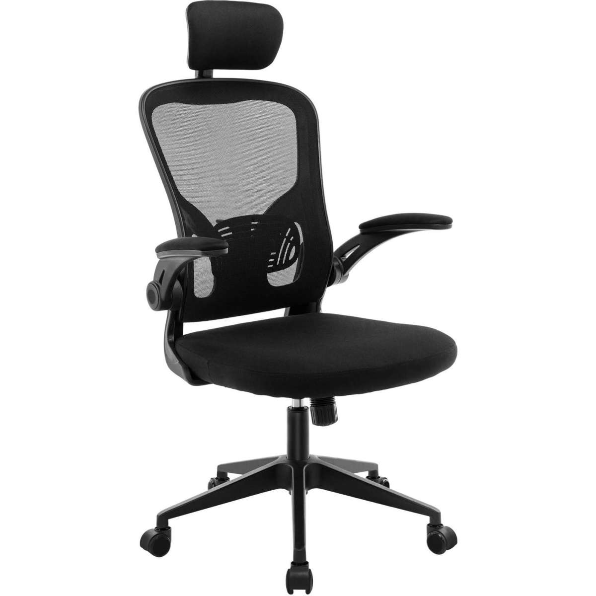 Advwin Ergonomic Mesh Office Chair Height and Headrest Adjustment