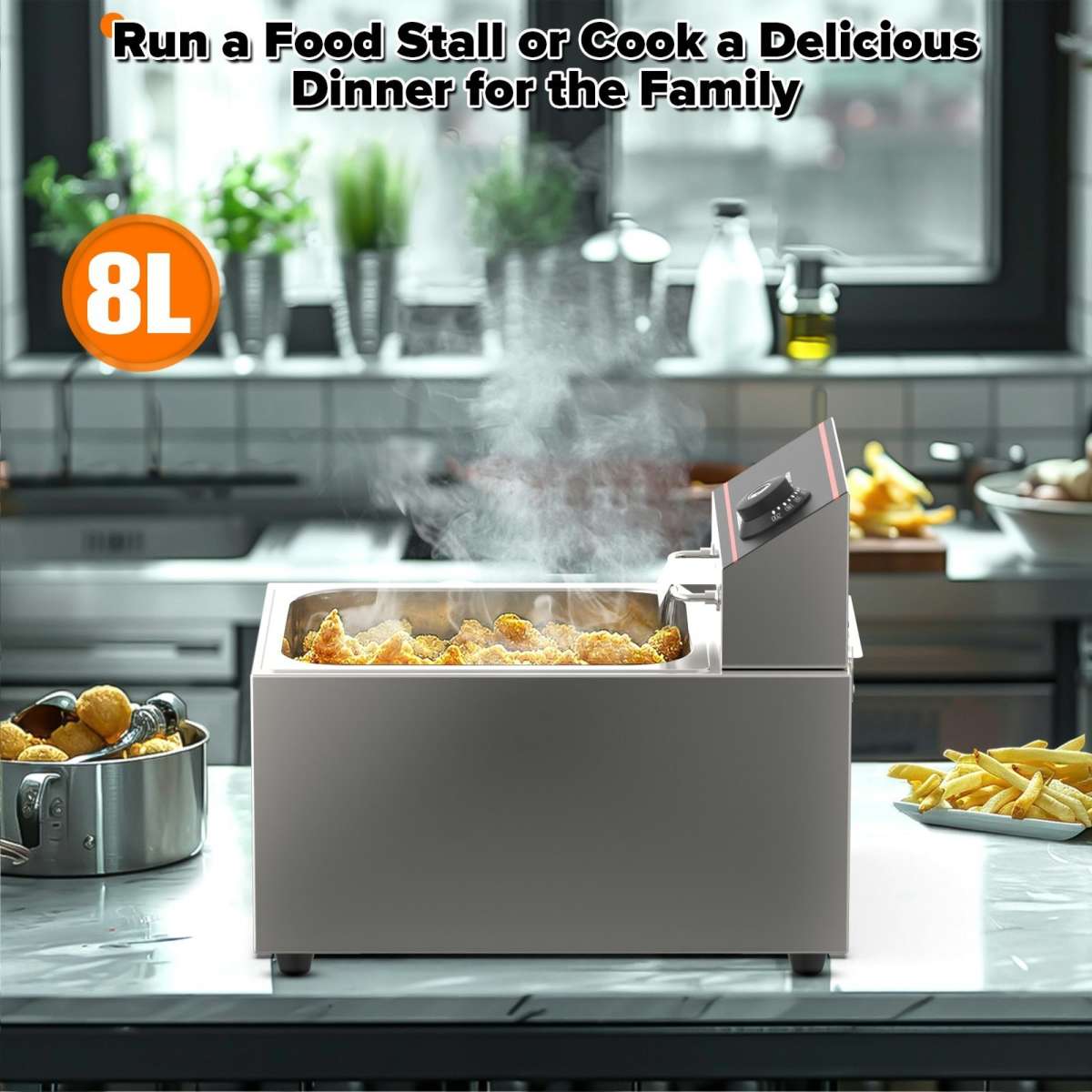 Advwin Electric Deep Fryer 2500W 10L Woolworths