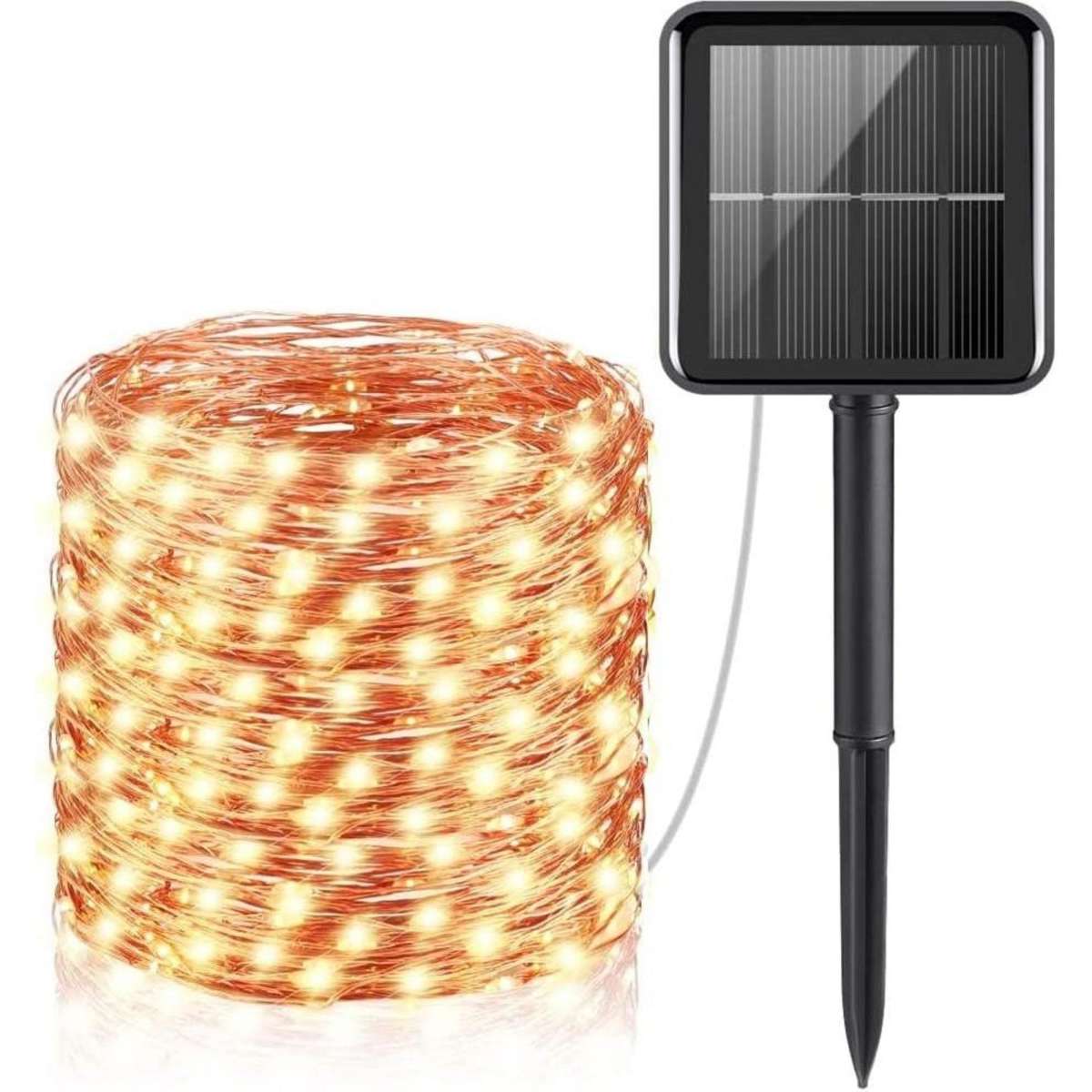 Advwin 22M 8 Modes Solar Powered LED Xmas Fairy String Lights Woolworths