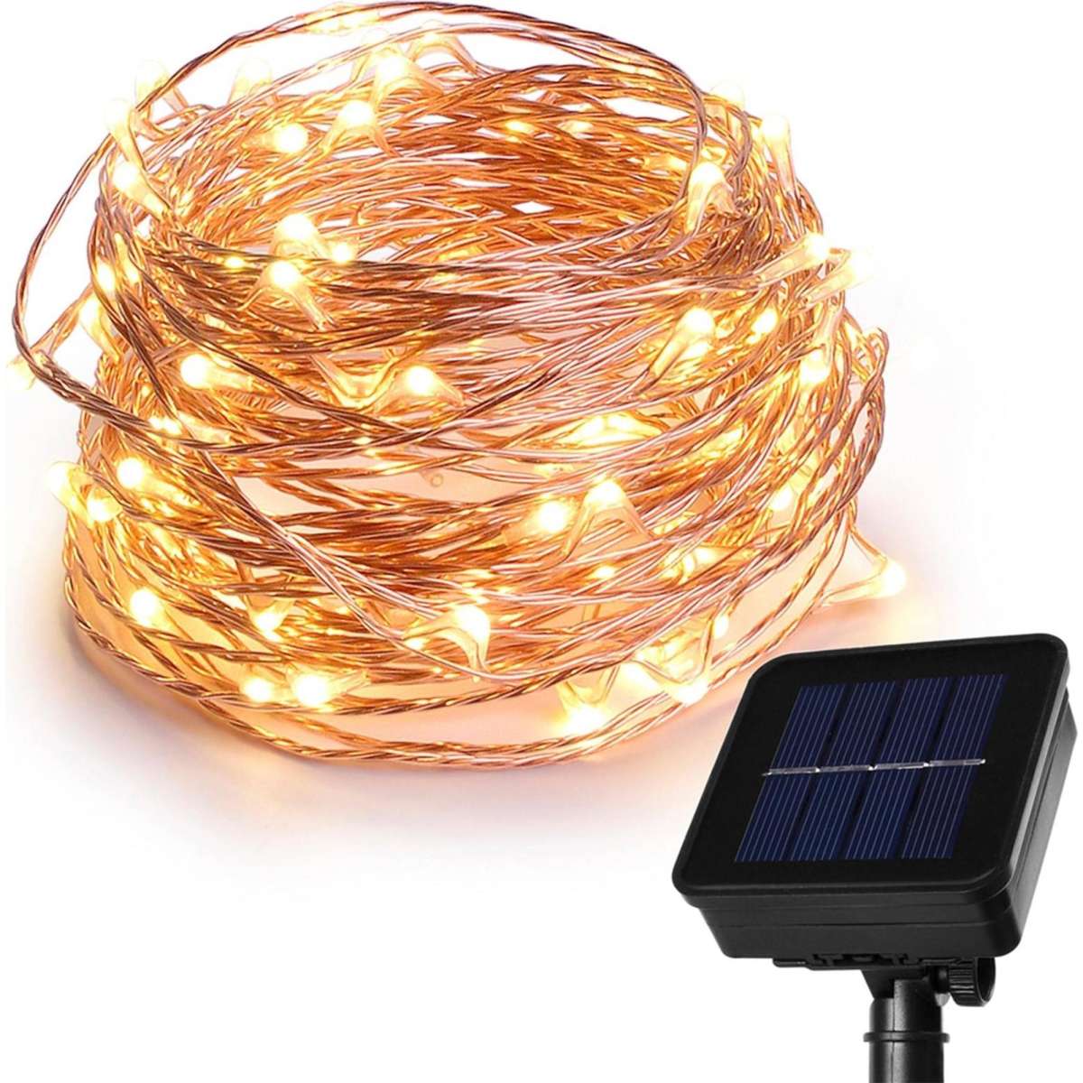 Advwin 22M 8 Modes Solar Powered LED Xmas Fairy String Lights Woolworths
