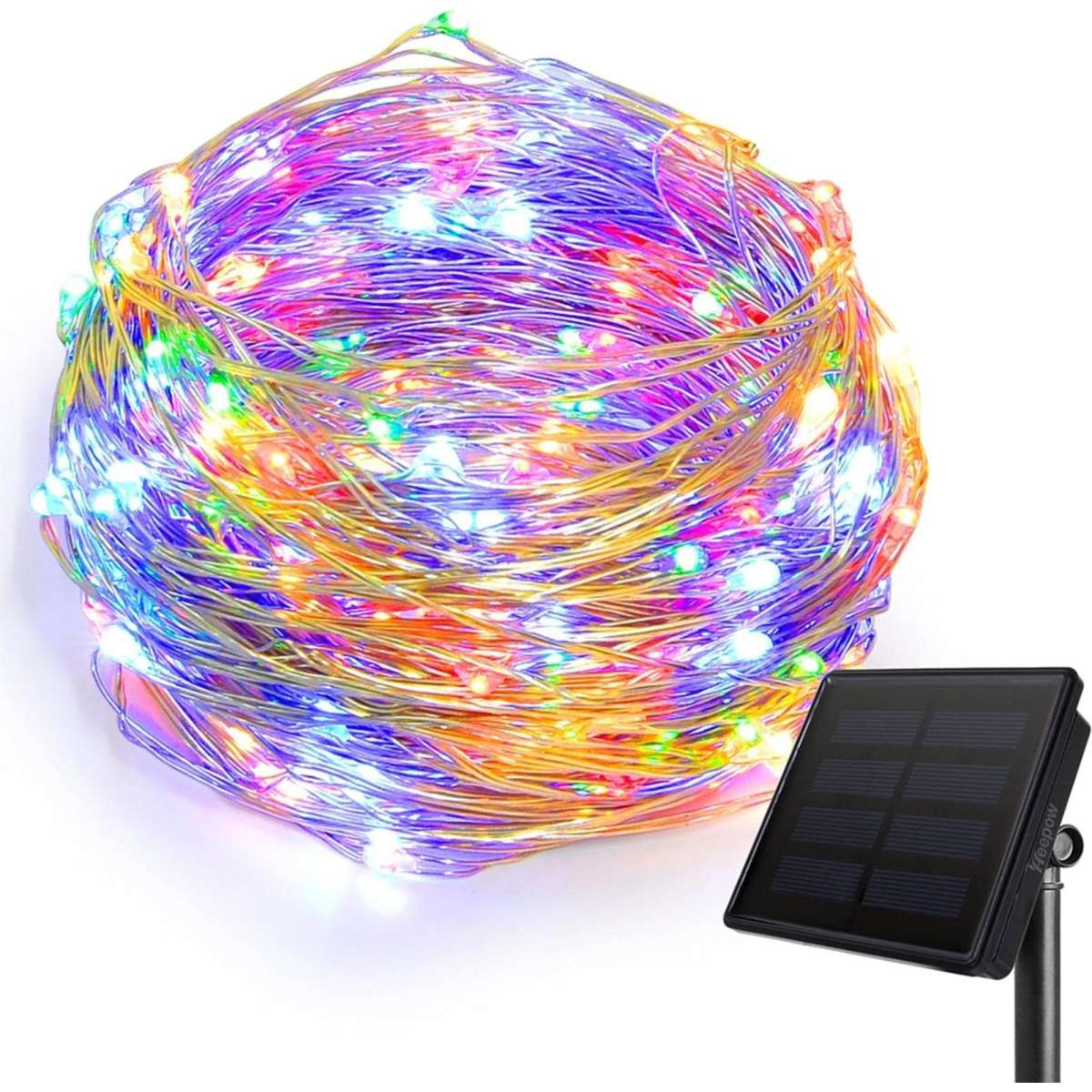 Advwin 22M 8 Modes Solar Powered LED Xmas Fairy String Lights Woolworths