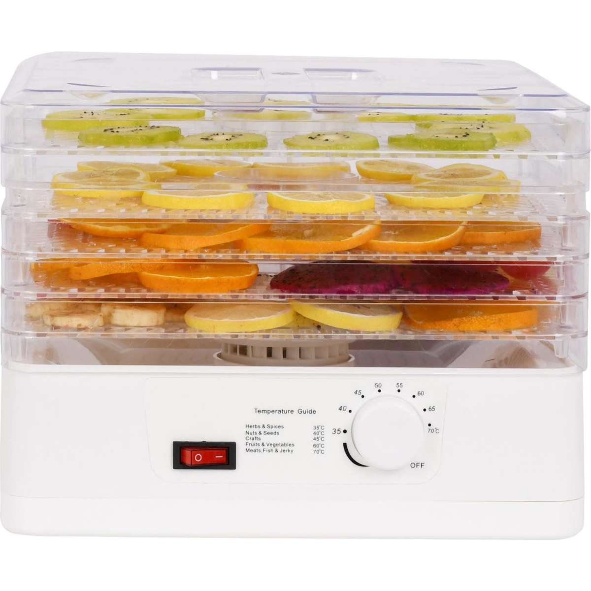 Advwin Adjustable Trays Food Dehydrator Fruit Dryer Meat Jerky Make