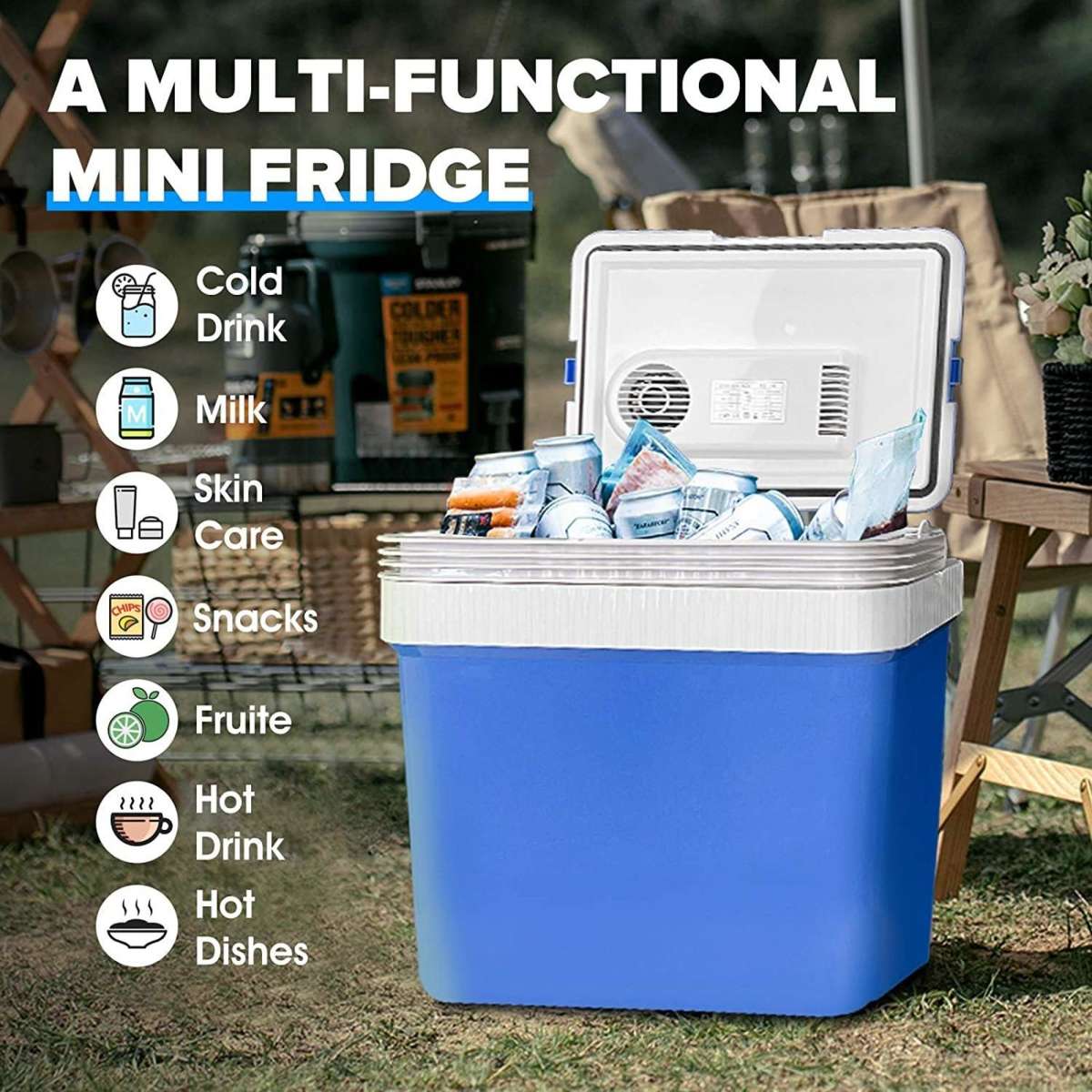 Advwin 24L Car Fridge Compact Electric Portable Fridge Woolworths