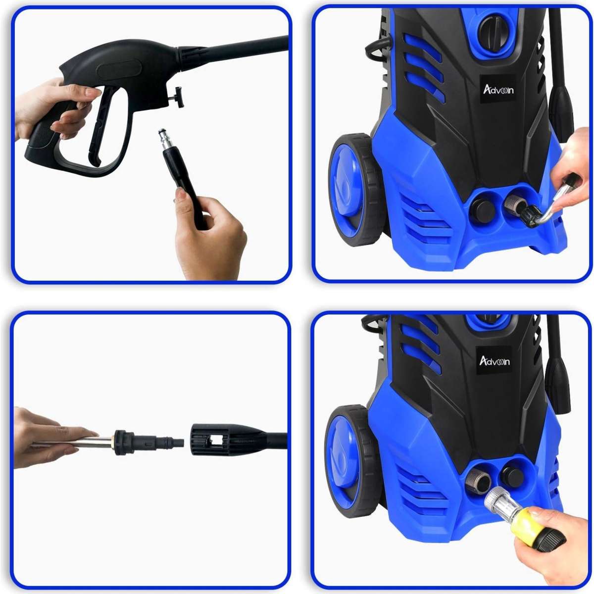 ADVWIN 4000Psi Electric High Power Pressure Washer 2500W with Adjustable Spray Gun Woolworths