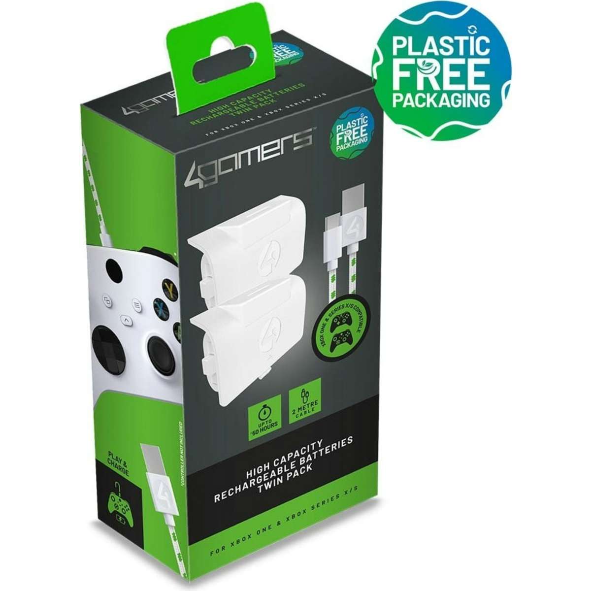 Xbox play and charge kit clearance white