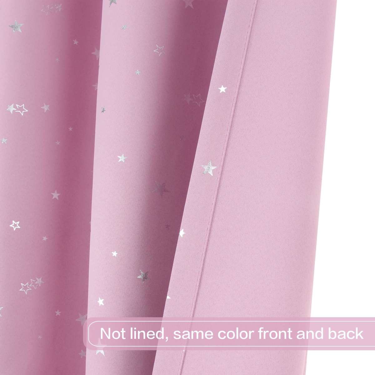 Smarcute Blackout Curtains Kids Bedroom Star Blockout Curtains Eyelet