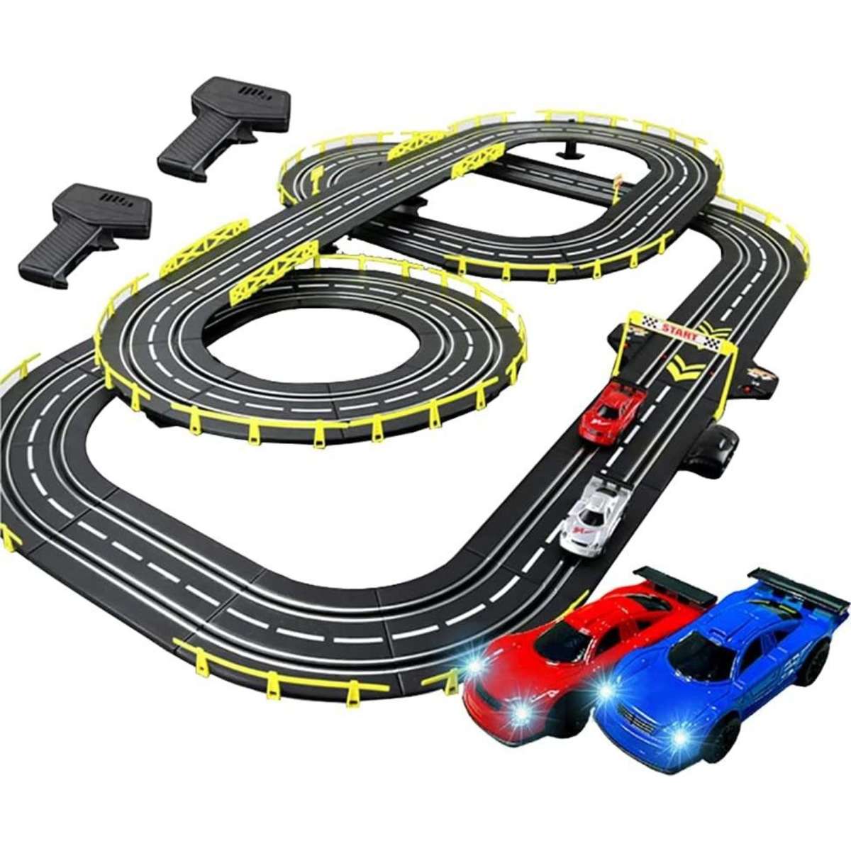 Megajoy AU Electric Track Racing Slot Sets Two Cars Controls Kids ...