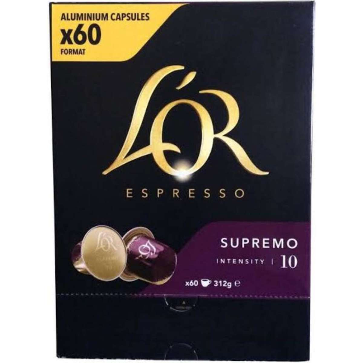 L'or Espresso Supremo Intensity 10 Coffee Pods Nespresso Compatible ...