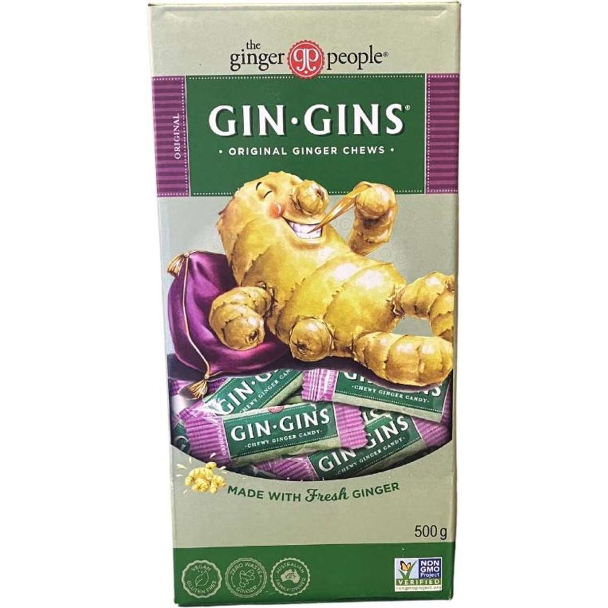 The Ginger People Gin Gins Original Ginger Chews 500g Woolworths