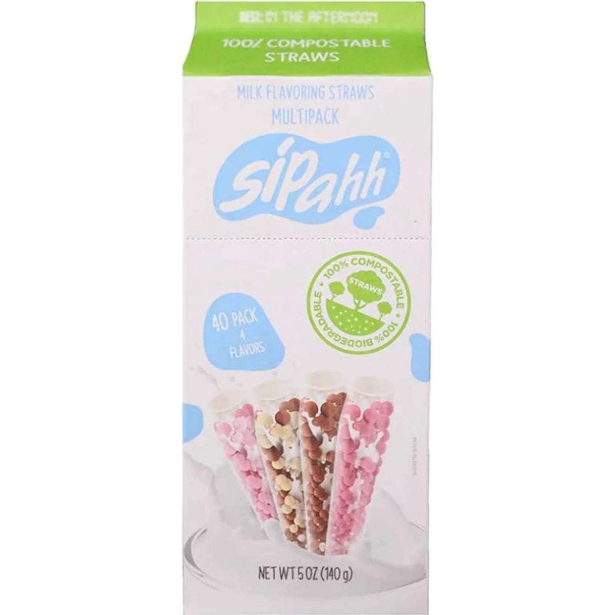 Sipahh Milk Flavouring Straws Multipack 40 straws 140g Woolworths