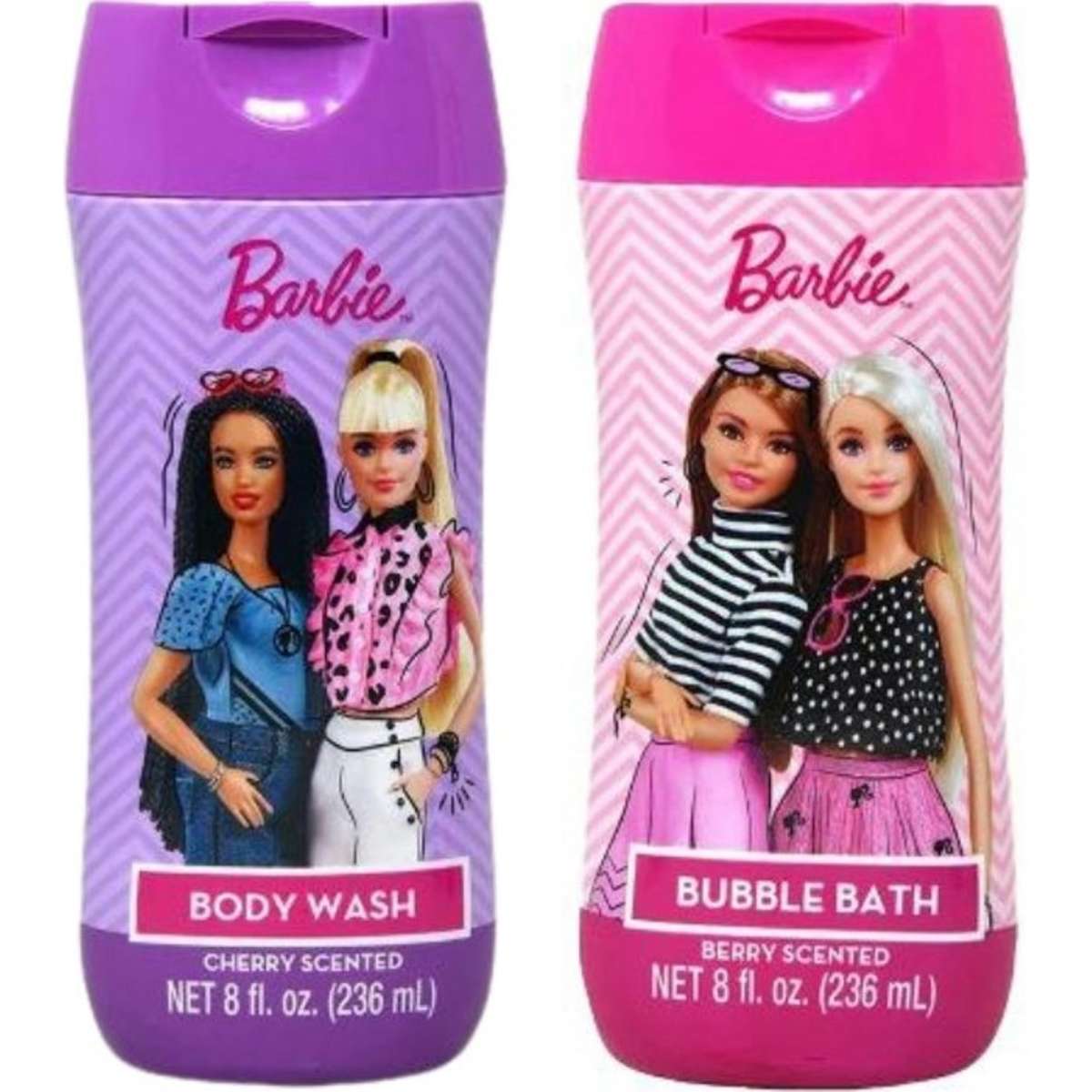 Barbie Scented Body Wash & Bubble Bath Set 2 x 236mL Woolworths
