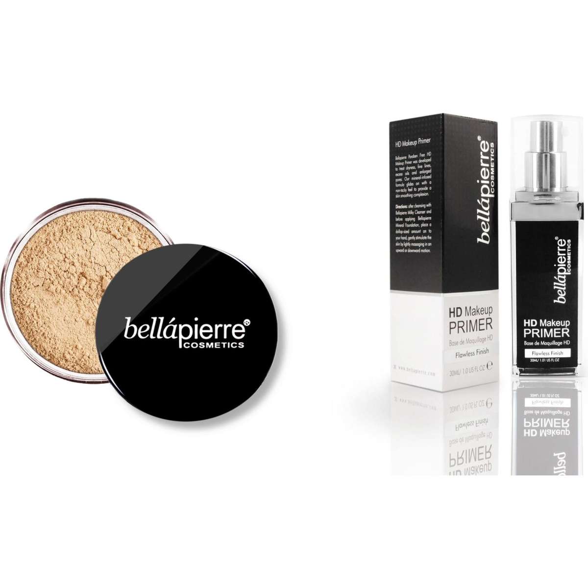 Bellapierre Mineral Foundation & HD Makeup Primer - Cinnamon | Woolworths