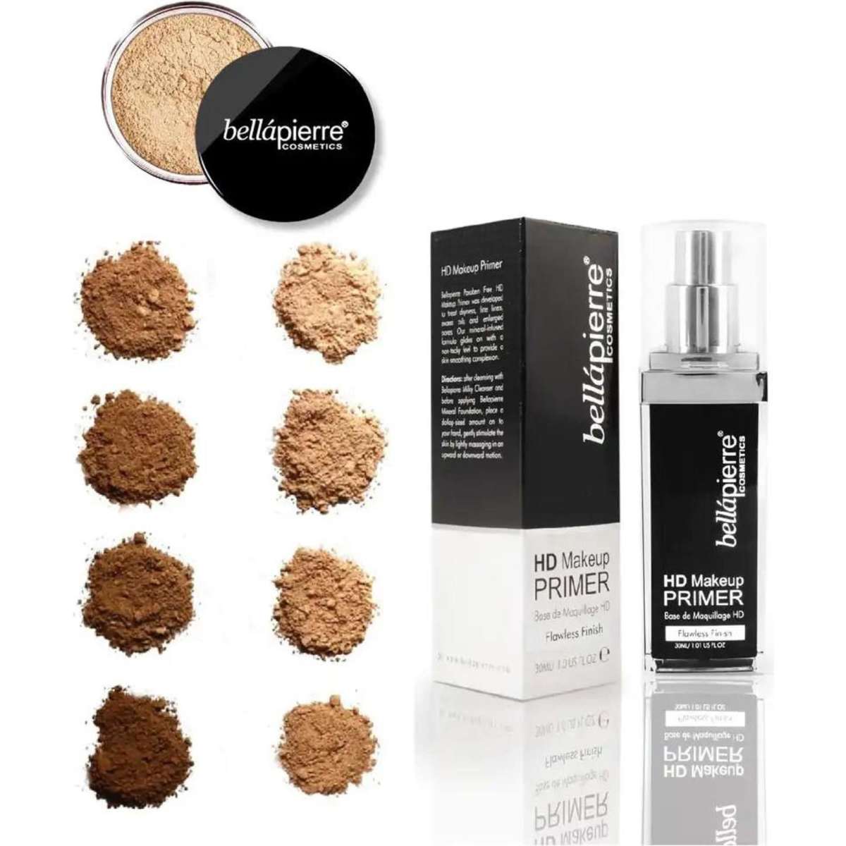 Bellapierre Mineral Foundation & HD Makeup Primer - Maple | Woolworths