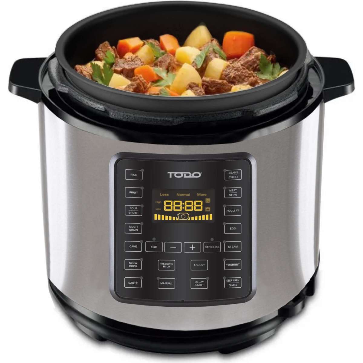 TODO 6L Electric Pressure Cooker 15 Preset Functions 1000W NonStick