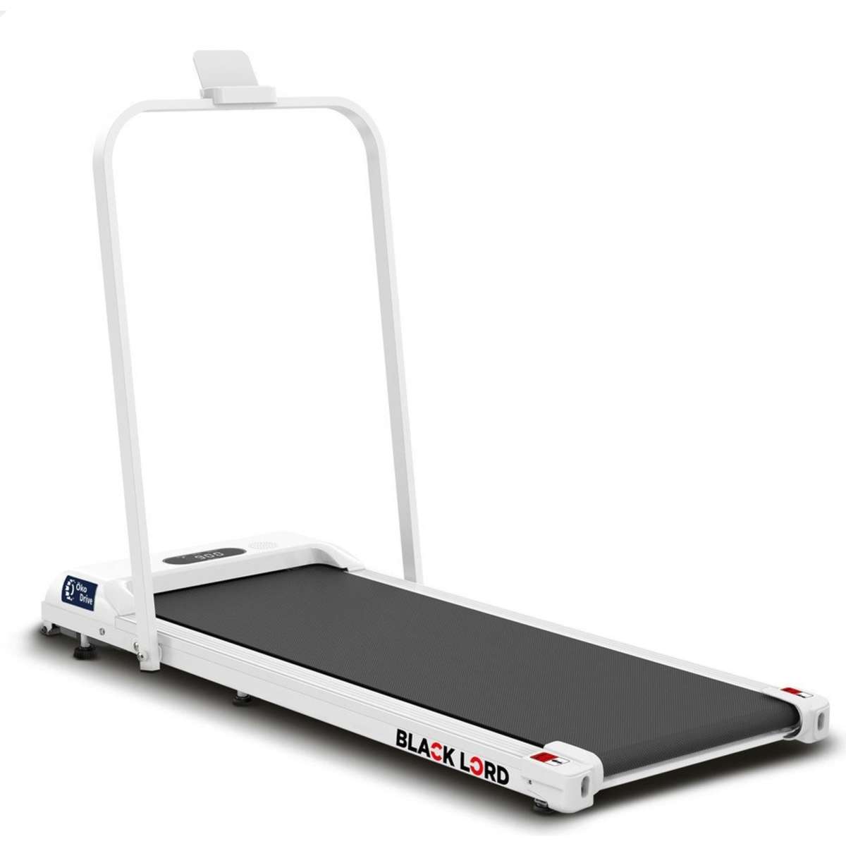 Black Lord Treadmill Electric Walking Pad Home Office Gym Fitness Foldable White Woolworths