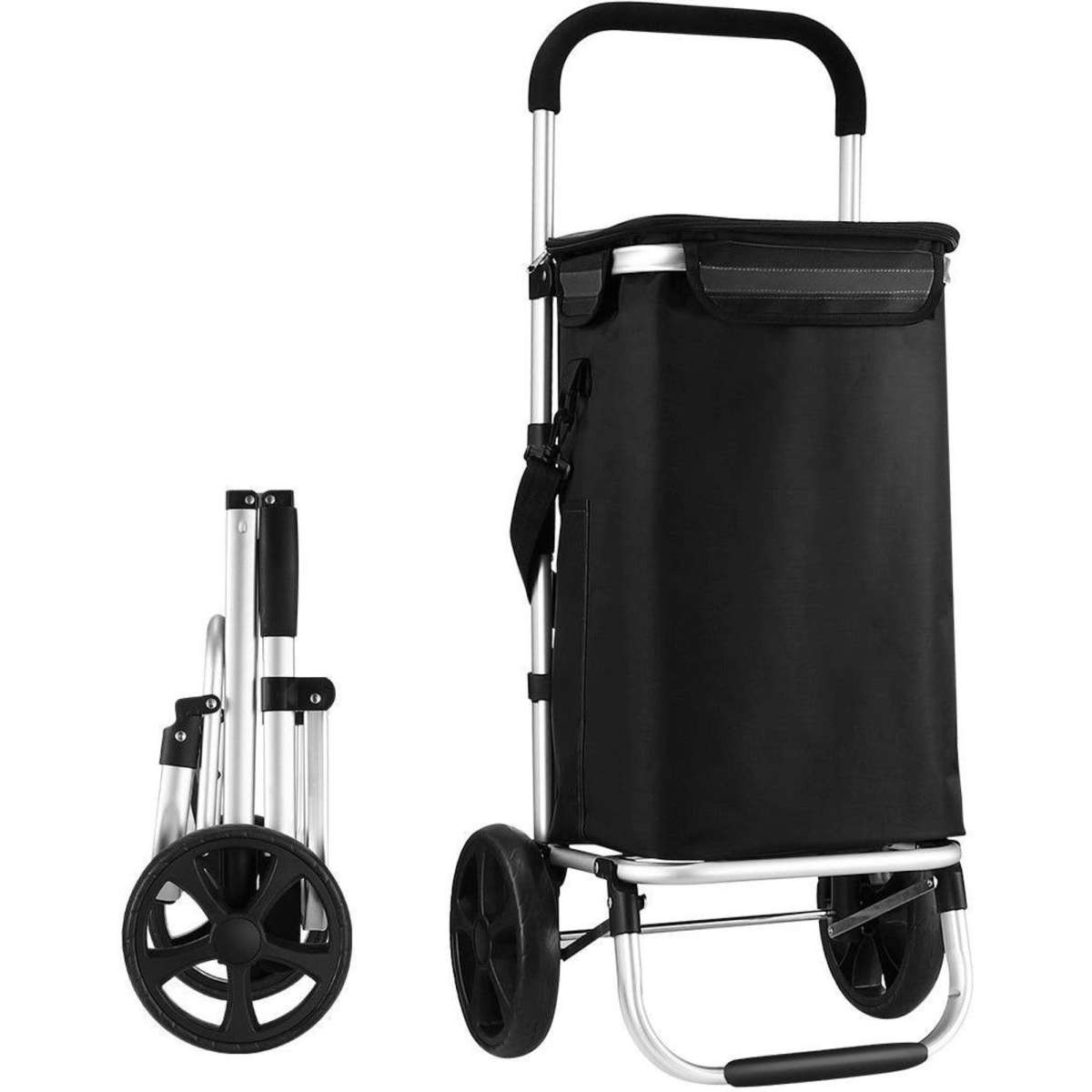 Foldable trolley for discount shopping