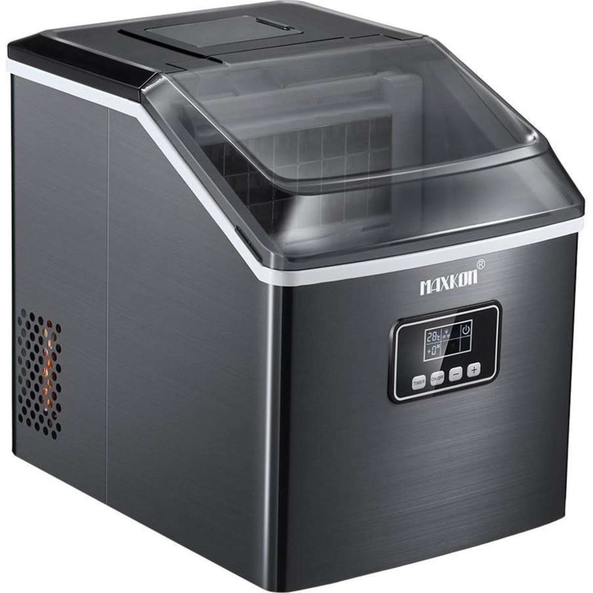 Maxkon 17KG Portable Commercial Ice Maker Machine Stainless Steel Fast