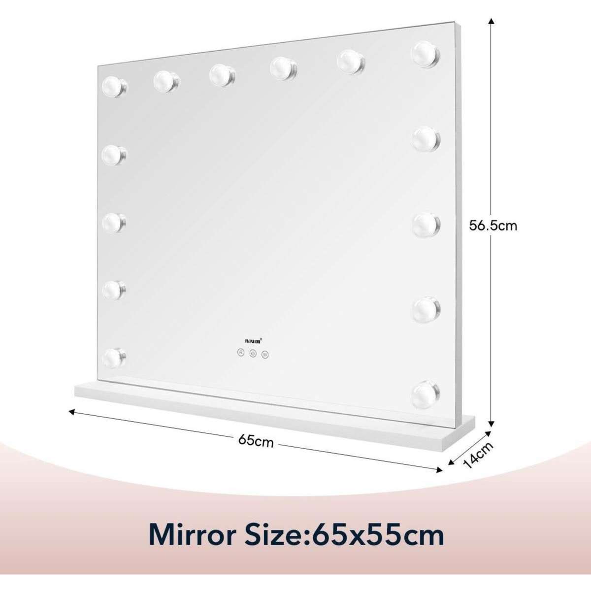 Maxkon Makeup Mirror Hollywood Style 14 LED Lighted Vanity Mirror ...