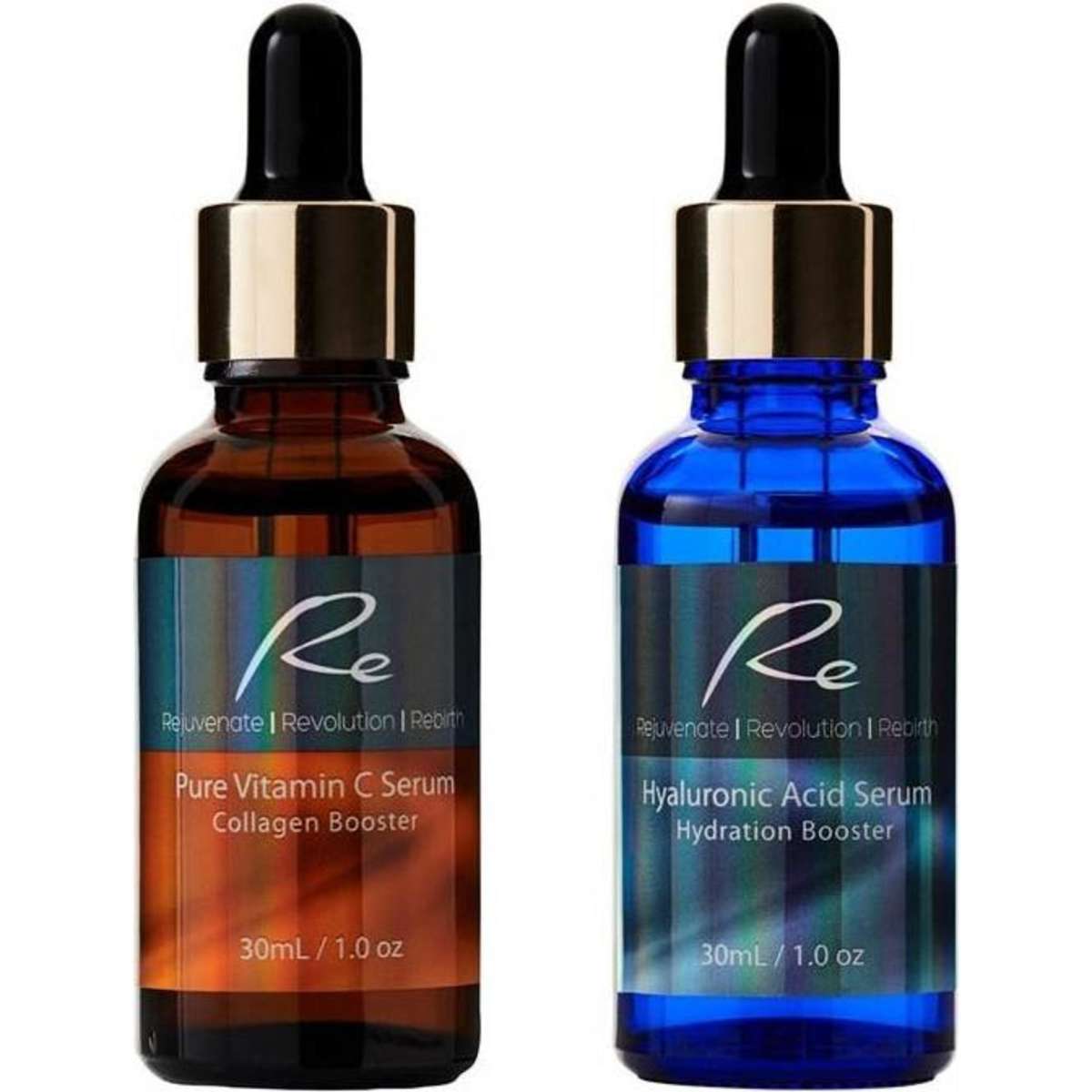 Re Vitamin C Serum + Hyaluronic Acid Serum - 2pack - 2x30ml 