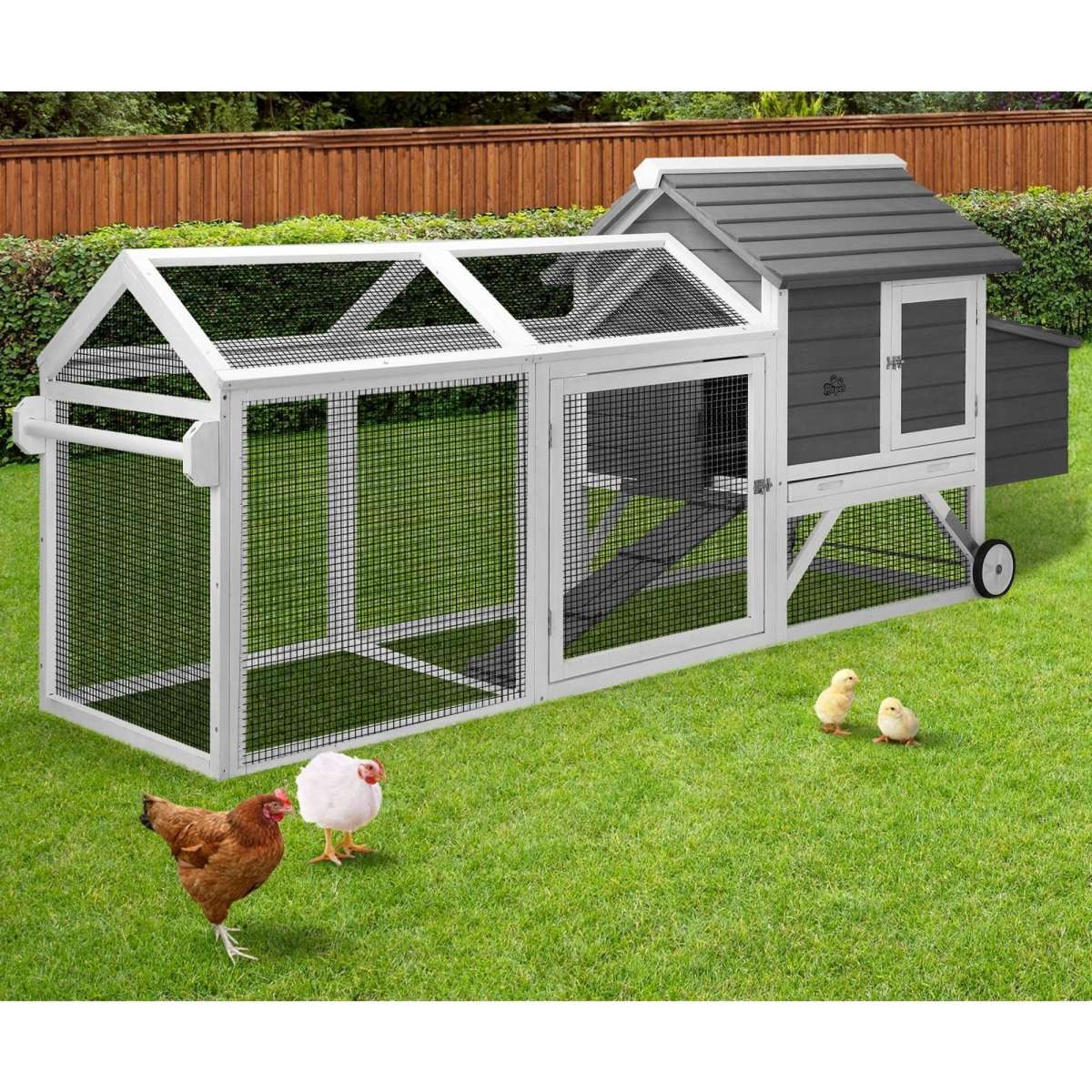 Alopet Chicken Coop Rabbit Hutch Extra Large Wooden House Run Hatch Box