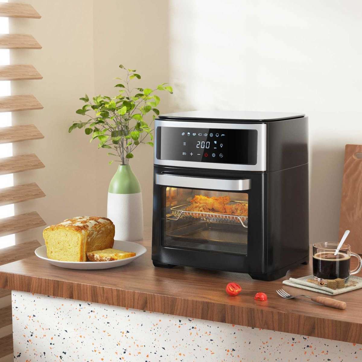 Costway Air Fryer Electric Oven Kitchen Healthy Cooker Woolworths