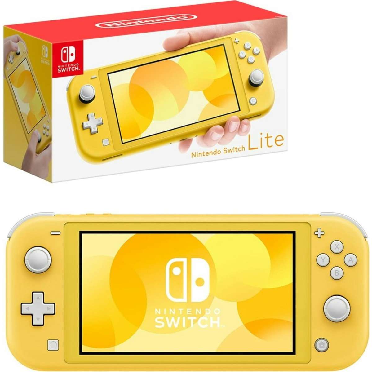 nintendo switch console yellow