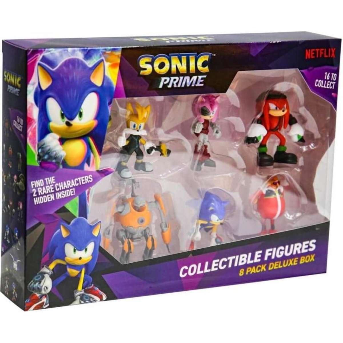 Sonic Prime 6.5cm Collectible Figures 8 Pack Deluxe Box - Assorted*