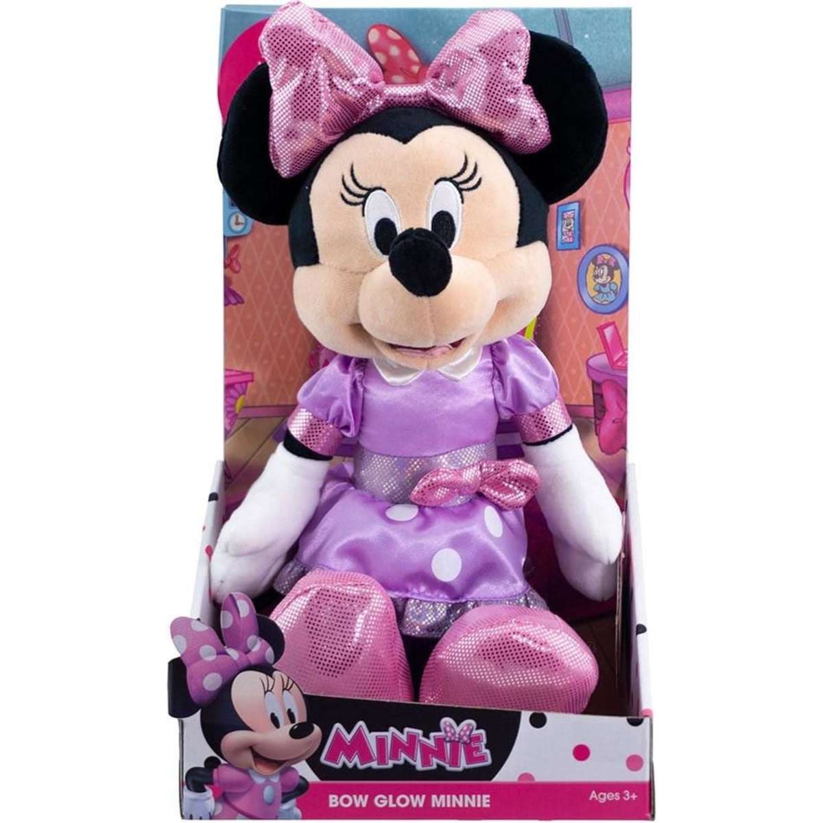 Minnie mouse light 2024 up bow doll