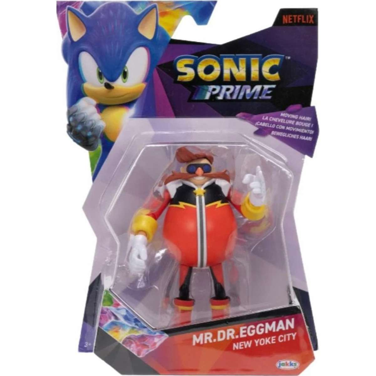 Jakks Pacific Sonic Prime 5 Inch Articulated Mr.dr.eggman Action Figure 