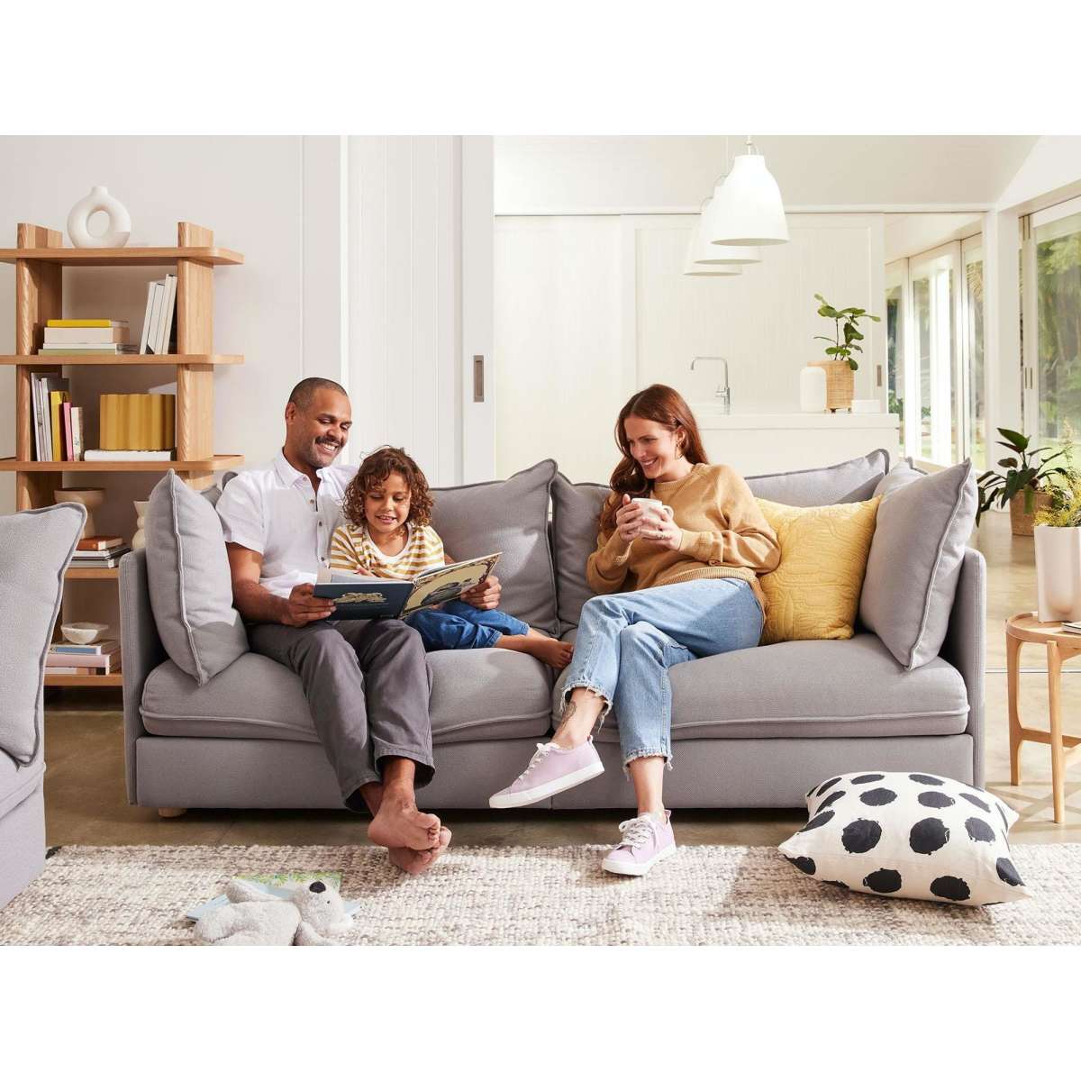 Koala Getaway Sofa 3Seater Choppy Waves Woolworths